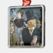 Edouard Manet - Bij de Cafe Metalen Ornament (Links)