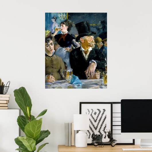 Edouard Manet - Bij de Cafe Poster (Thuiskantoor)