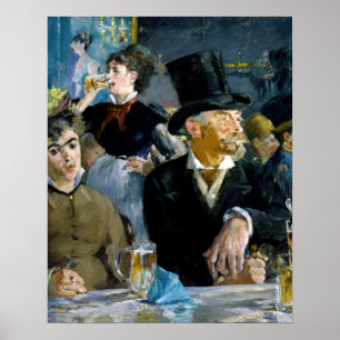 Edouard Manet - Bij de Cafe Poster