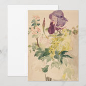 Edouard Manet - Bloem met Iris, Laburnum Kaart (Voorkant / Achterkant)