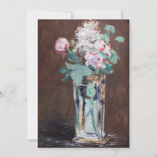 Edouard Manet - Bloemen in een kristallen vaas Kaart