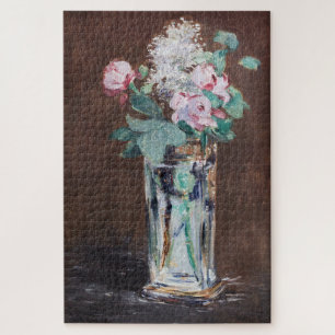 Edouard Manet - Bloemen in een kristallen vaas Legpuzzel