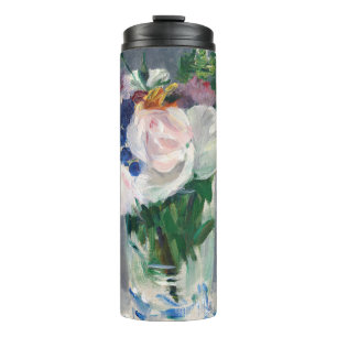 Edouard Manet - Bloemen in een kristallen vaas Thermosbeker