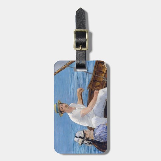 Edouard Manet - Boating Bagagelabel (Voorkant verticaal)