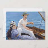 Edouard Manet - Boating Bedankkaart (Voorkant)