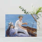Edouard Manet - Boating Bedankkaart (Staand voorkant)
