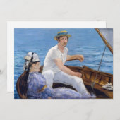 Edouard Manet - Boating Bedankkaart (Voorkant / Achterkant)