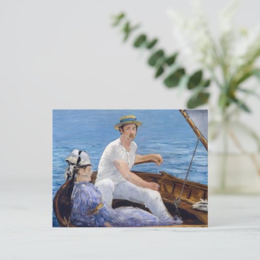 Edouard Manet - Boating Briefkaart (Staand voorkant)