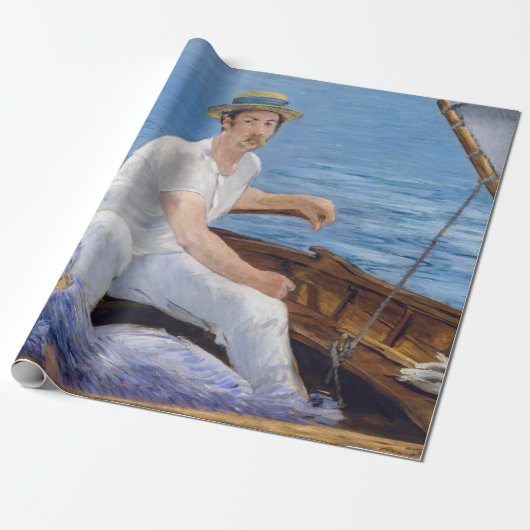 Edouard Manet - Boating Cadeaupapier (Uitgerold)