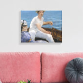 Edouard Manet - Boating Canvas Afdruk (Insitu (Woonkamer))