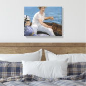 Edouard Manet - Boating Canvas Afdruk (Insitu (Slaapkamer))