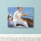 Edouard Manet - Boating Canvas Afdruk (Insitu (Houten vloer))