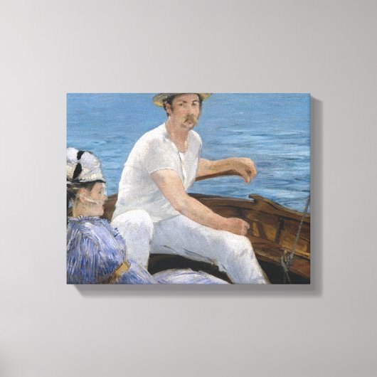 Edouard Manet - Boating Canvas Afdruk (Voorkant)