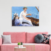 Edouard Manet - Boating Canvas Afdruk (Insitu (Woonkamer))