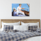 Edouard Manet - Boating Canvas Afdruk (Insitu (Slaapkamer))