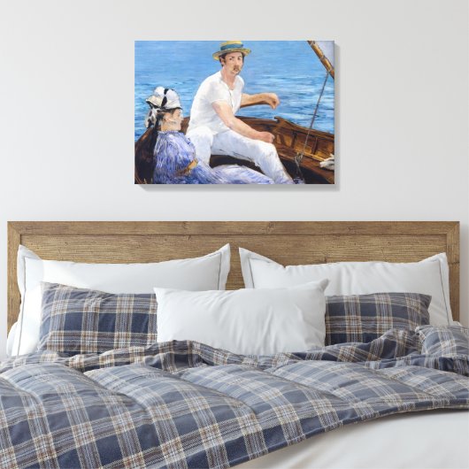 Edouard Manet - Boating Canvas Afdruk (Insitu (Slaapkamer))