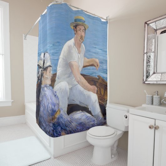 Edouard Manet - Boating Douchegordijn (In situ)