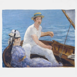 Edouard Manet - Boating Fleece Deken