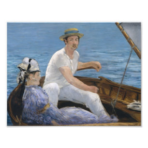 Edouard Manet - Boating Foto Afdruk