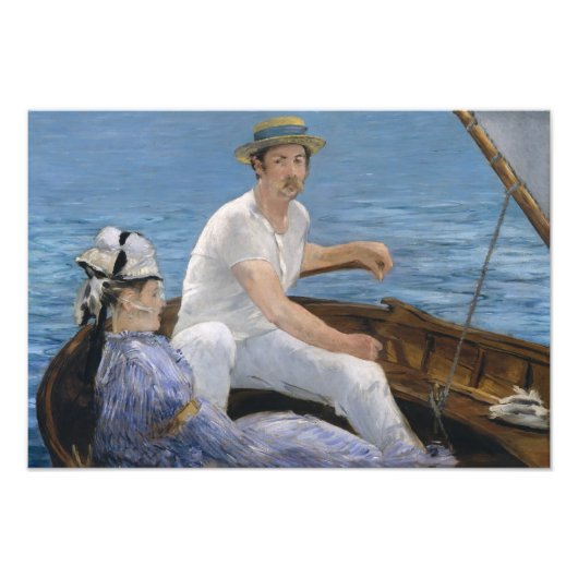 Edouard Manet - Boating Foto Afdruk (Voorkant)