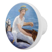 Edouard Manet - Boating Keramische Knop (Rechts)