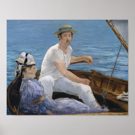 Edouard Manet - Boating Poster (Voorkant)
