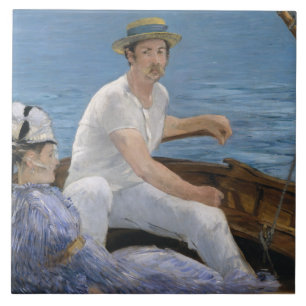 Edouard Manet - Boating Tegeltje