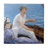 Edouard Manet - Boating Tegeltje (Voorkant)