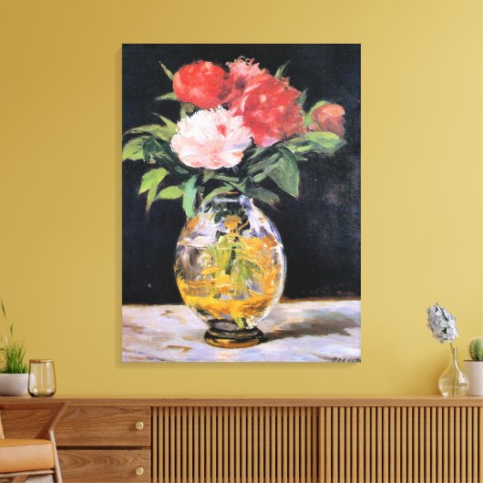 Edouard Manet - Boeket Bloemen, Canvas Afdruk (Insitu (Woonkamer))
