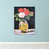 Edouard Manet - Bouquet of Flowers, Canvas Afdruk (Insitu (Houten vloer))