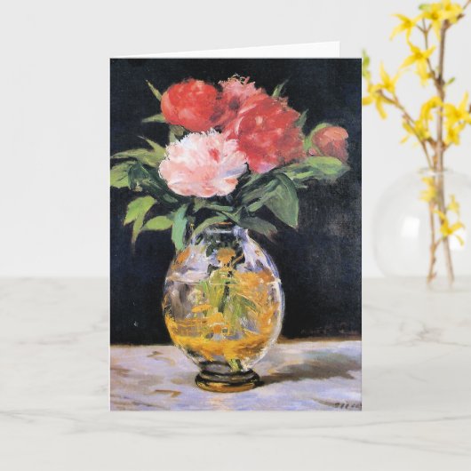 Edouard Manet - Bouquet of Flowers, Kaart (Gele Bloem)