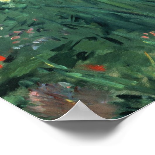 Édouard Manet - Boy in Flowers Poster (Hoek)