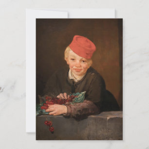 Edouard Manet - Boy met Cherries Bedankkaart