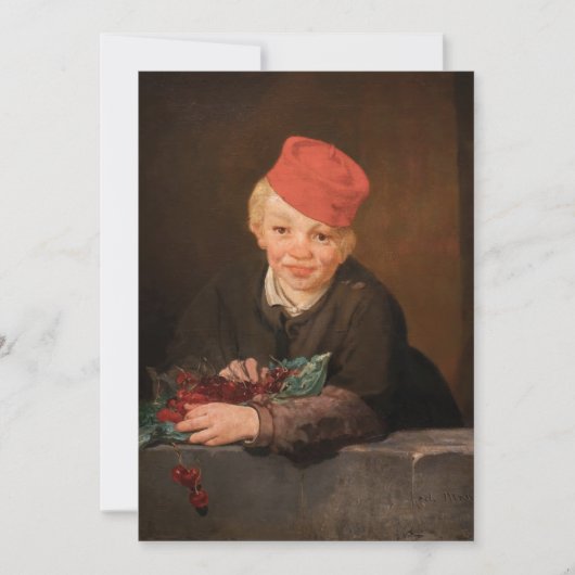 Edouard Manet - Boy met Cherries Bedankkaart (Voorkant)