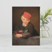 Edouard Manet - Boy met Cherries Bedankkaart (Staand voorkant)