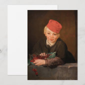 Edouard Manet - Boy met Cherries Bedankkaart (Voorkant / Achterkant)