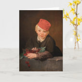 Edouard Manet - Boy met Cherries Kaart (Gele Bloem)