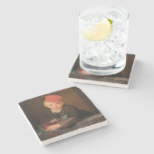 Edouard Manet - Boy met Cherries Stenen Onderzetter (Zijkant)