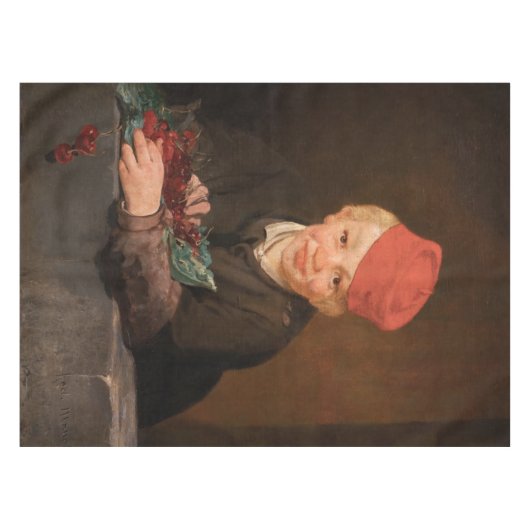 Edouard Manet - Boy met Cherries Tafelkleed (Voorkant (Horizontaal))