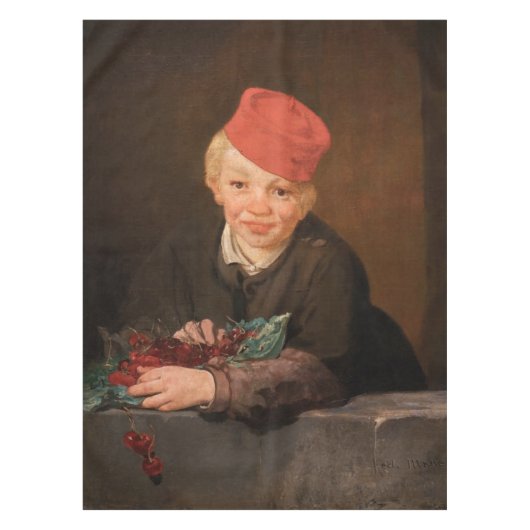 Edouard Manet - Boy met Cherries Tafelkleed (Voorkant)