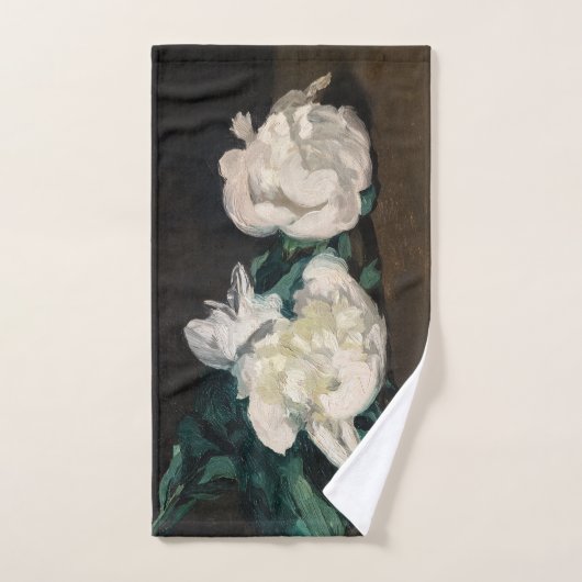 Edouard Manet - Branch of White Peonies, Secateurs Bad Handdoek (Handdoek)
