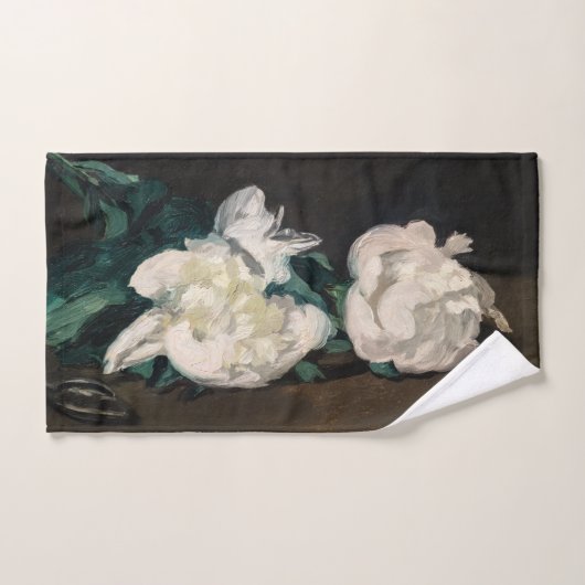 Edouard Manet - Branch of White Peonies, Secateurs Bad Handdoek (Handdoek)
