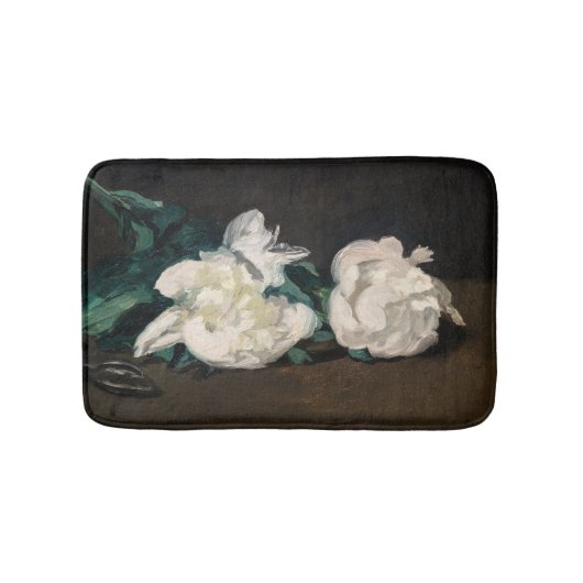 Edouard Manet - Branch of White Peonies, Secateurs Badmat (Voorkant)