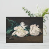 Edouard Manet - Branch of White Peonies, Secateurs Bedankkaart (Staand voorkant)