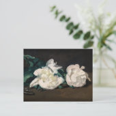 Edouard Manet - Branch of White Peonies, Secateurs Briefkaart (Staand voorkant)
