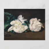 Edouard Manet - Branch of White Peonies, Secateurs Briefkaart (Voorkant)