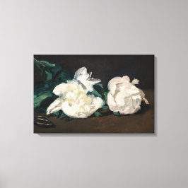 Edouard Manet - Branch of White Peonies, Secateurs Canvas Afdruk