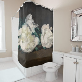 Edouard Manet - Branch of White Peonies, Secateurs Douchegordijn