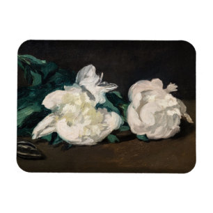 Edouard Manet - Branch of White Peonies, Secateurs Magneet