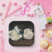 Edouard Manet - Branch of White Peonies, Secateurs Papieren Bordje (Feest)